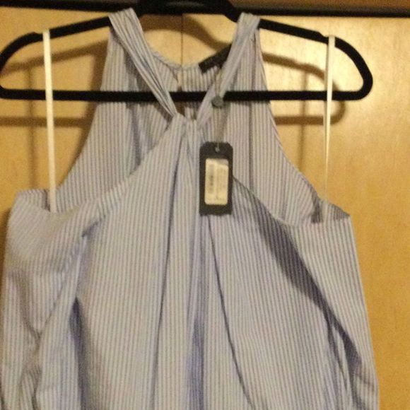 RAG&BONE BBY BLU STRP L/S COLLINGWOOD DRESS - Picture 2 of 11